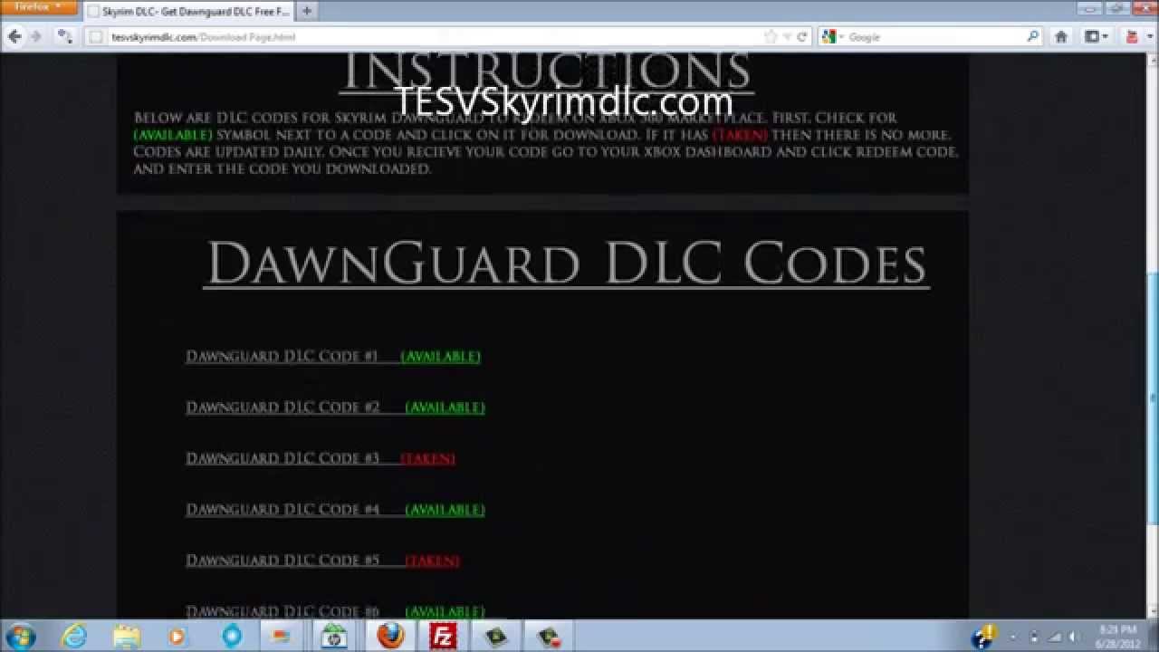 skyrim dawnguard dlc download